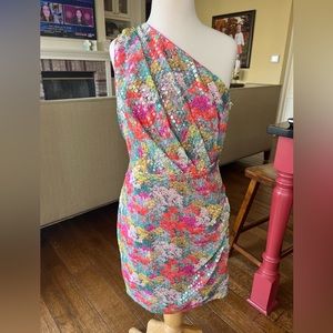 Ramy Brook Exclusive Sequin Linda Size 4 NWT One Shoulder Cocktail